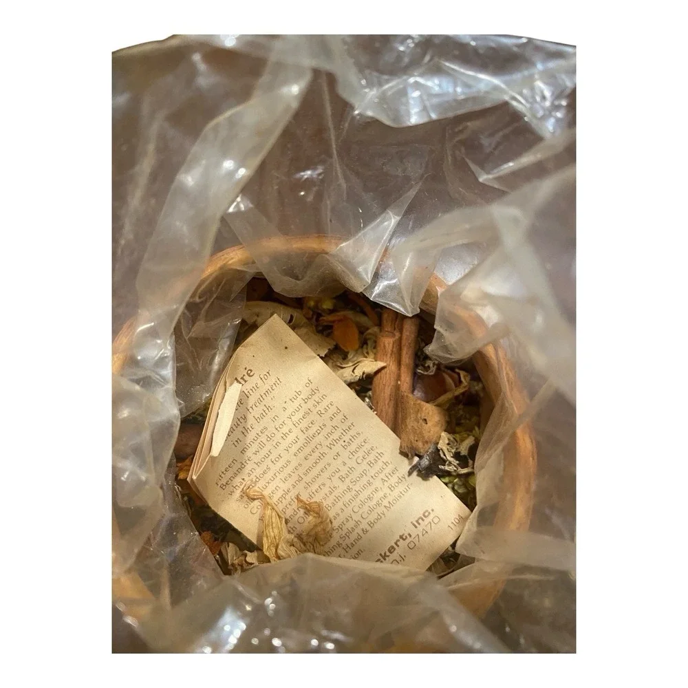 VTG Woven Wicker Rattan OWL BASKET Mini Planter Potpourri Holder Shelf Art‎ 6